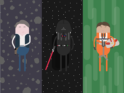 Star Wars - Hero's darth vader han solo hero heros luke skywalker space star wars