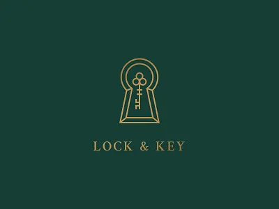 🔒 & 🔑 key lock logo logomark mark product design symbol