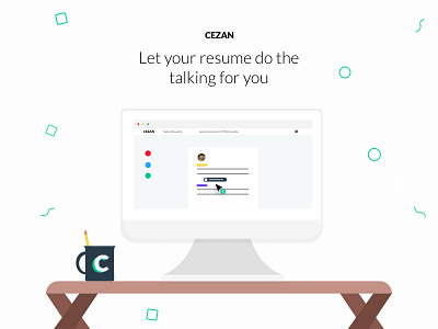 Let Your Resume Do The Talking For You! audio computer cv dashboard desktop documents illustrations marketing mockups resume builder ui