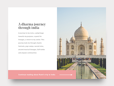 A Dharma Journey article blog india minimal travel white space