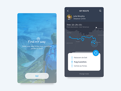 Location Tracker blue dailyui location tracker map ui walk