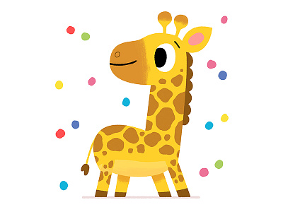 Giraffe animals cute drawing fun illustration illustrator kids kidslit