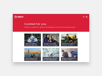 Day 91 – Curated For You 091 curated curated for you custom dailyui feed latest news uidesign updates user interface web