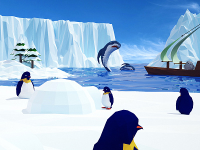 Antarctic Zoo c4d vray