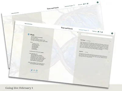 Time And Knots design ui experience webdesign