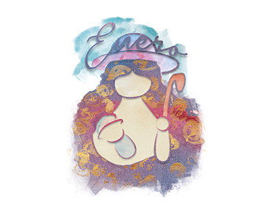 Enero / January calendar divina pastora illustration january