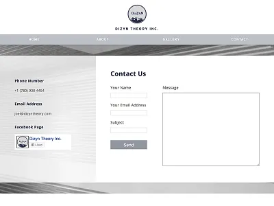 Dizyn Theory Web Design css html mysql php web design