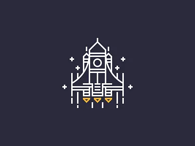 Rocket🚀 icon line rocket success