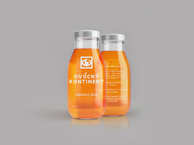 Ovocný Kontinent Bottle Design bottle c4d clean design fruits graphic juice package packaging product render
