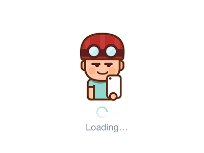 Loading... android app icon sketch