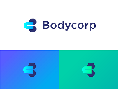 Body Corporate (Redesign) brand branding design gradient identity logo mark minimal redesign simple