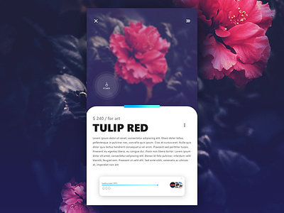 Flower status water app design flowers interface mobile ui ux water