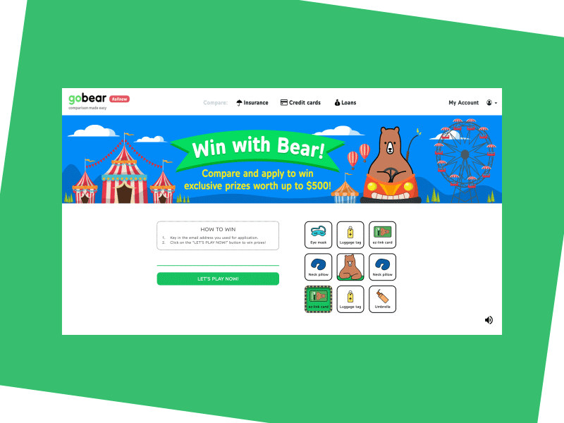 Gobear gobear illustration jin design prize reward ui ux