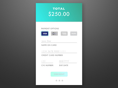 Check Out Page (UI Challenge 002) check out mobile payment ui ui 002 ui challenge