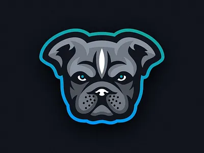 Bully Mascot Logo - Animal Focused apparel bully dog ears esports logo mascot merch merchandise pit pitbull sports