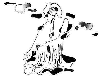 Symmetry abstract art character design drawing illustration line art