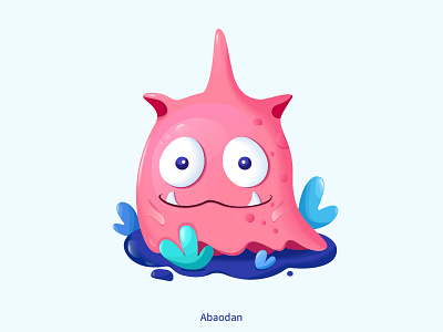 Cute Monster illustration，