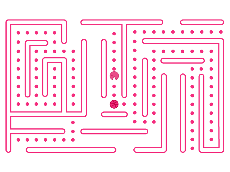 Dribbble Pac-Man dribbble invite first dribble first shot invite pacman thank you thanks