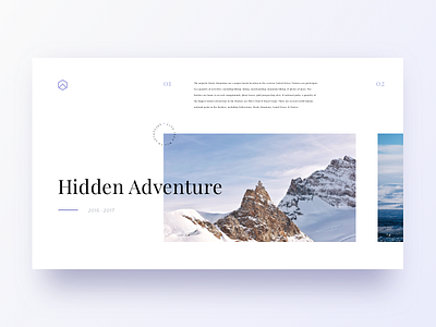 Hidden Adventure adventure lander travel ui ux vacation visual design