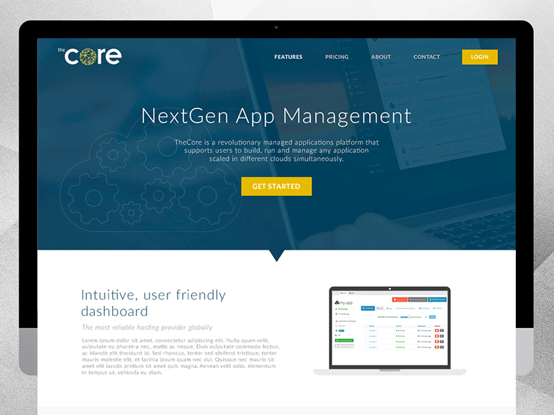 theCore brand design icons ui web website