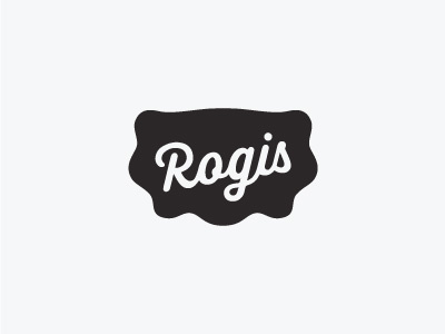 Rogis bistro black dumplings logo restaurant white