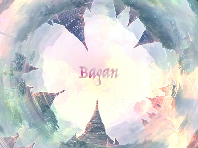 Bagan adobe bagan burma graphicdesign myanmar photoshop roundthing