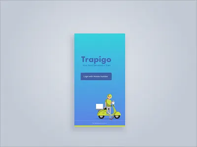 Trapigo Food Delivery Android App android food delivery ui ux