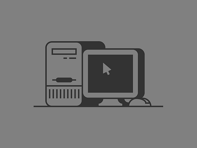 Computer computer design flat icon mac monochrome pc windows