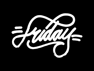 Friday handmade lettering logotype