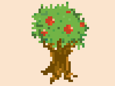 Tree 🌳 8 bit retro shrubs tree