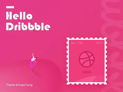 Hello Dribbble！ dribbble first hello shot