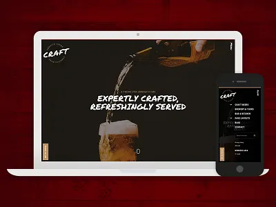 Craft beer cms craft design drinks theme umbraco webdesign