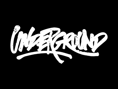 Underground handmade lettering logotype