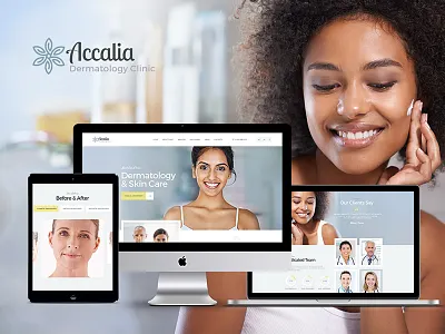 Accalia | Dermatology Clinic WordPress Theme beauty shop wordpress theme beauty wordpress theme cosmetology wordpress theme dermatology website template web design webdesign wordpress wordpress template wordpress theme