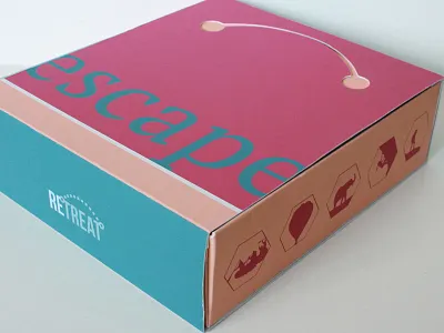 Retreat Branding branding color theory icons logo design package design typography