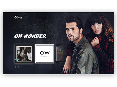 mymusic #2 - oh wonder album gradient music oh wonder ui website