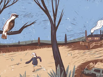 Peter & the Wolf. illustrarion