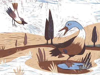 Peter & the Wolf. illustrarion