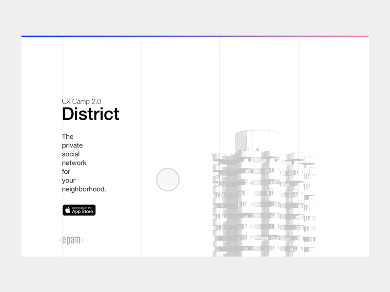 Private social network for neighbors animation app concept interface iphonex mobile neighborhood people presentation social ui
