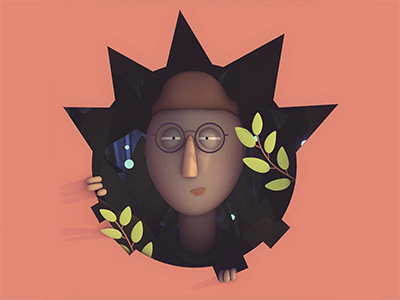 Designer-Cave 3d c4d designer logo portrait