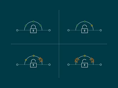 security icons bug dark icon line lock secure security tech virus