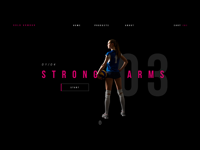 Web Shop Urban Sport black colorfull flat interface pink sportgirl ui ux volley web webdesign