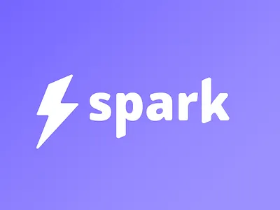 Spark bolt lighting logo spark