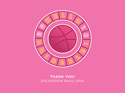 Hello Dribbble! adobe illustrator debut dribbble illustrator logo