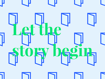 Let the story begin artificial intelligence begin book door graphic design igenius medium pattern serif story typography