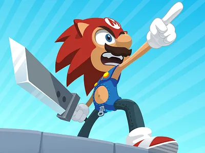 SuperBro character fun mario sonic
