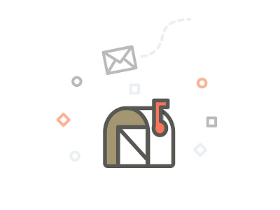 Got Mail clean design icons illustration letter mail sparkle vector