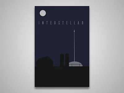Minimalist Interstellar Poster minimal movie poster