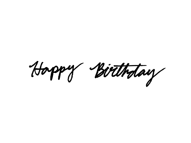 Happy Birthday. animation type