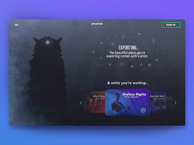 Exporting Page creative dashboard design effect graphic design illustrator page photoshop product shape web web design